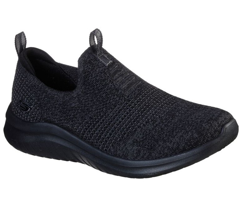 Skechers Dam Svarta/Grå Slip On - Ultra Flex 2.0 - Pretty Dazzling - Sverige (ZMESA-5347)